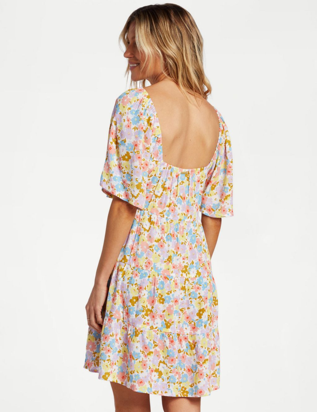 Take A Chance Floral Tiered Mini Dress 4 of 5