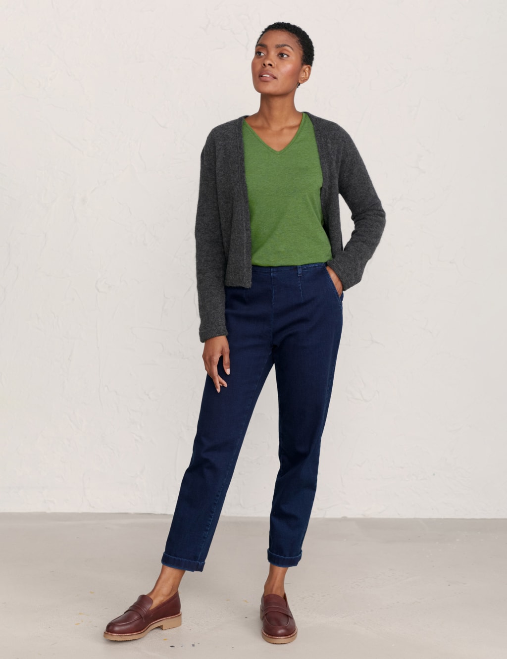 Tapered Ankle Grazer Jeans Seasalt Cornwall M&S