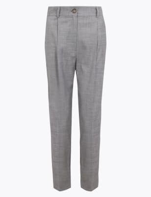 m&s ladies ankle grazer trousers