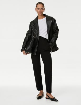Tapered Ankle Grazer Trousers, M&S Collection