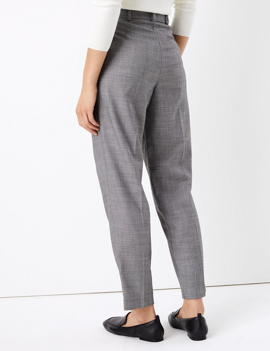 Tapered Ankle Grazer Trousers | M&S Collection | M&S