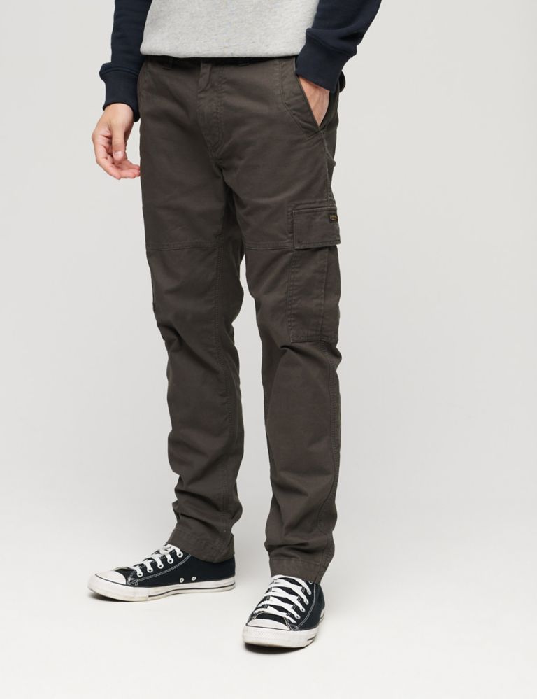 Buy Tapered Fit Cargo Trousers | Superdry | M&S