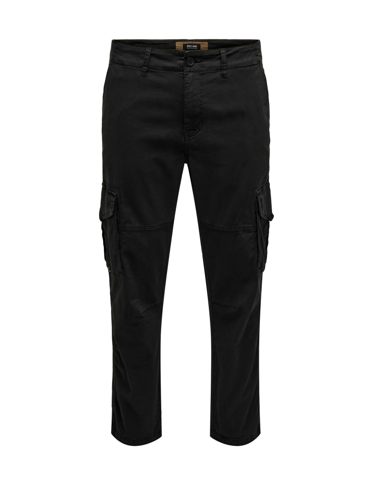 Tapered cargo best sale trousers mens