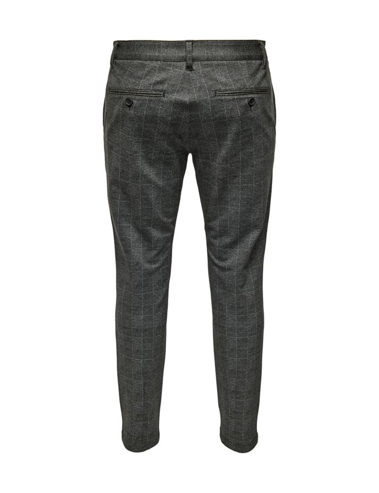 Tapered Fit Checked Trousers 3 of 6
