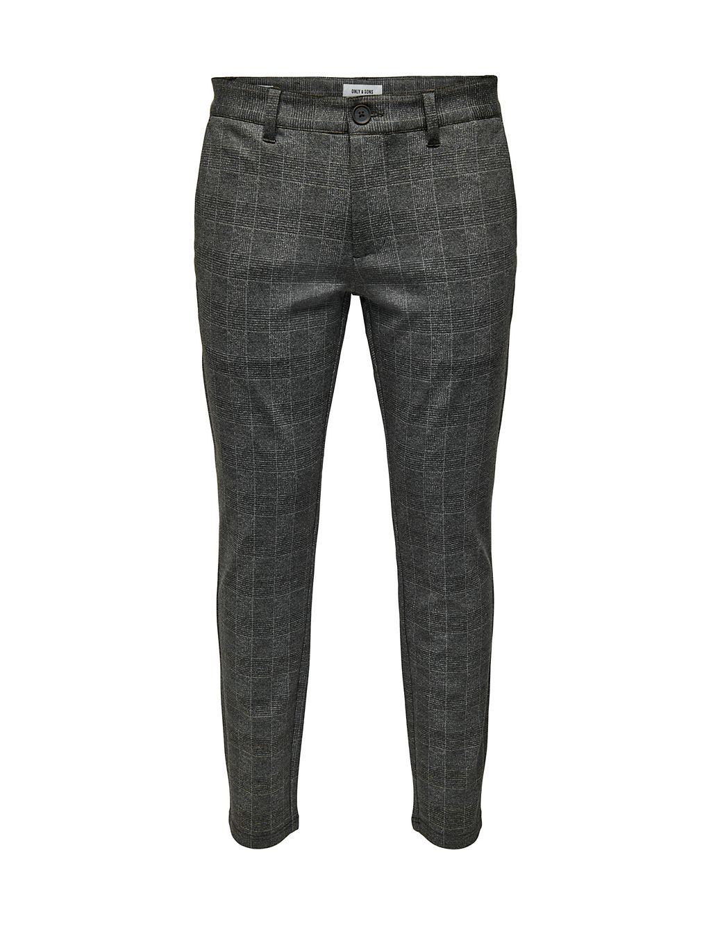 Tapered Fit Checked Trousers 1 of 6