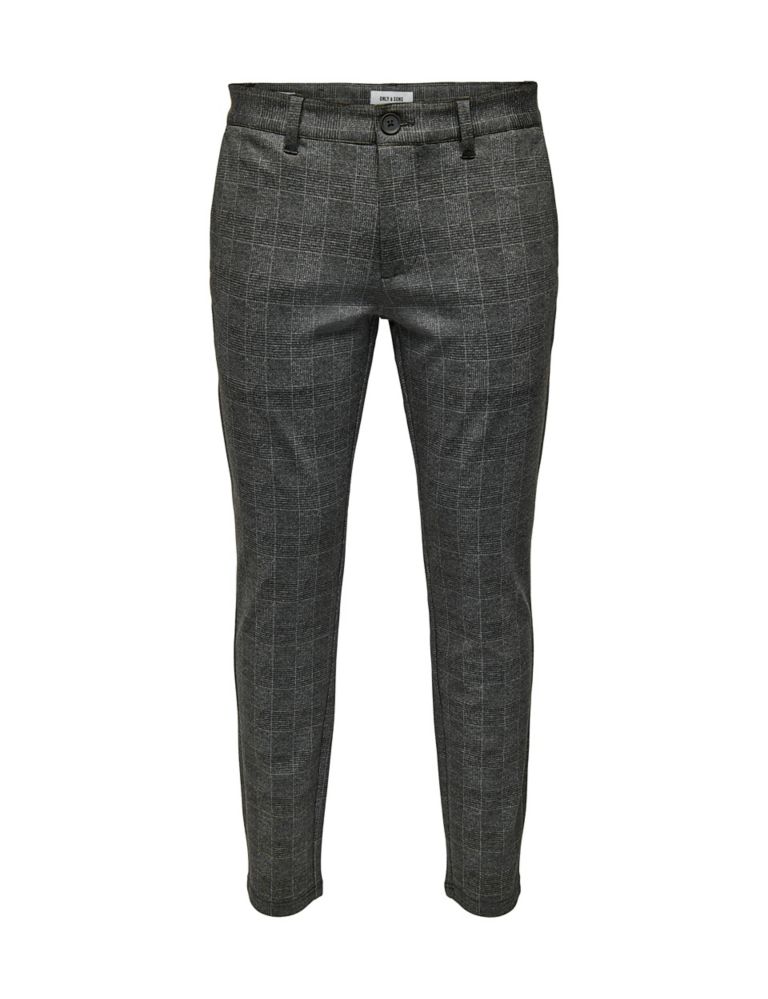 Tapered Fit Checked Trousers 2 of 6