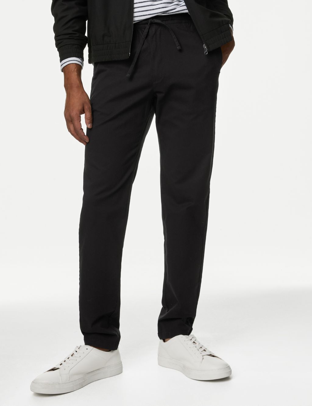 Tapered Fit Elasticated Waist Trousers 3 of 6