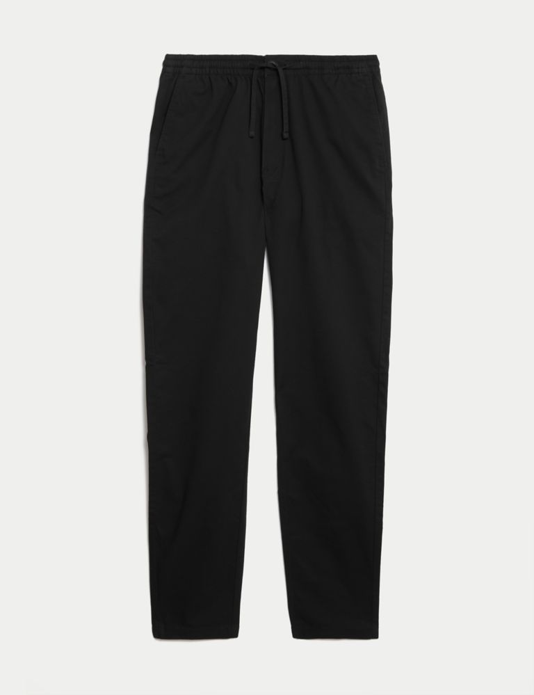 Tapered Fit Elasticated Waist Trousers 2 of 6