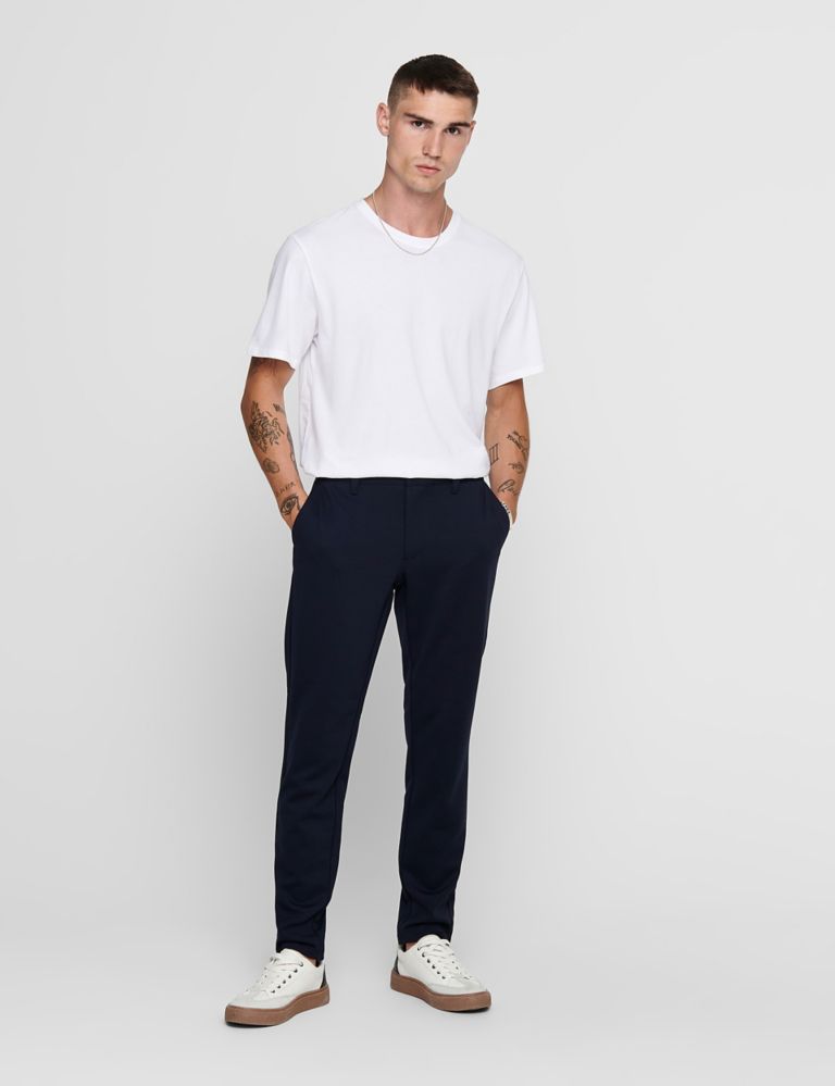 Tapered Fit Flat Front Trousers 3 of 7