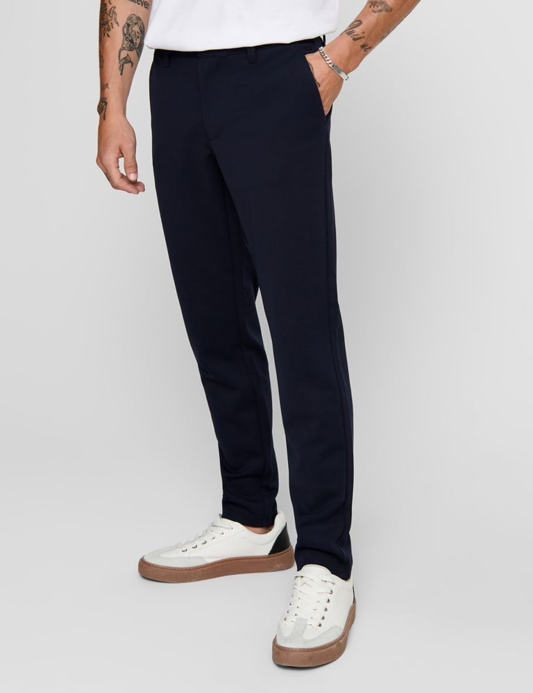 Tapered Fit Flat Front Trousers 4 of 7