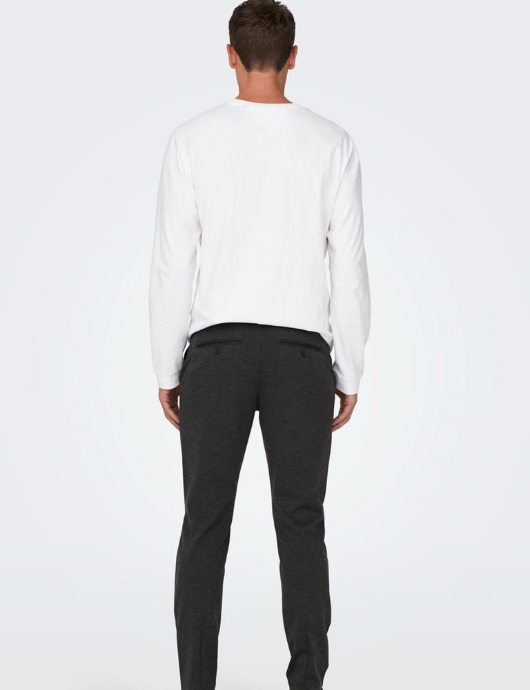 Tapered Fit Flat Front Trousers 4 of 6