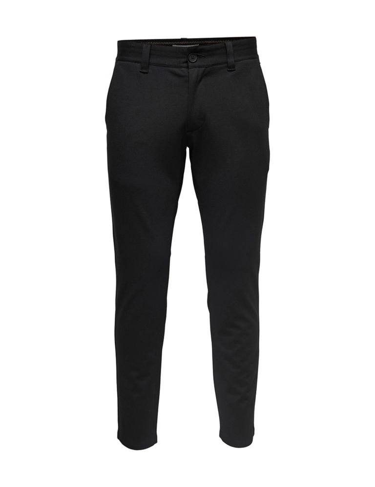Tapered Fit Flat Front Trousers 2 of 6