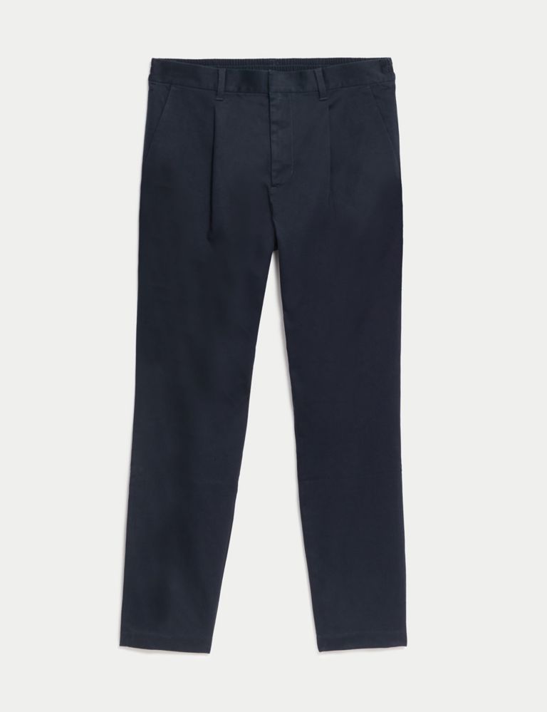 Tapered Fit Half-Elasticated Waist Chinos 2 of 5