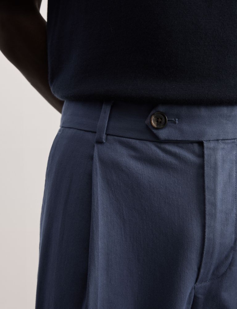Tapered Fit Italian Single Pleat Chinos 4 of 7