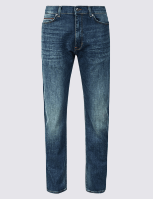 m&s mens jeans blue harbour