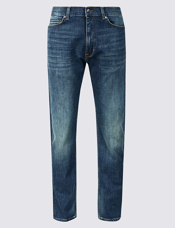 Tapered Fit Jeans with Stretch Image 1 of 1