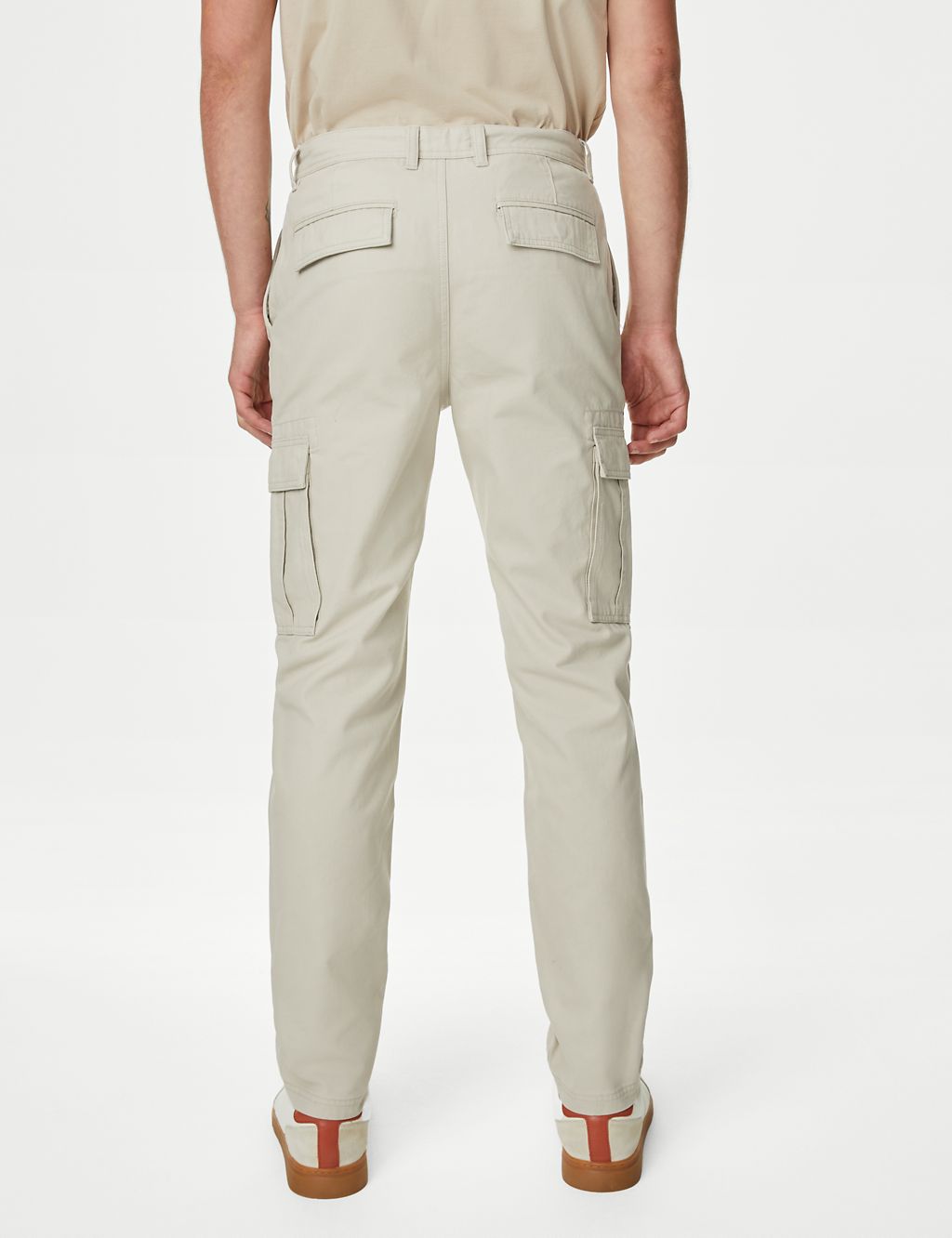 Tapered Fit Pure Cotton Cargo Trousers 5 of 5