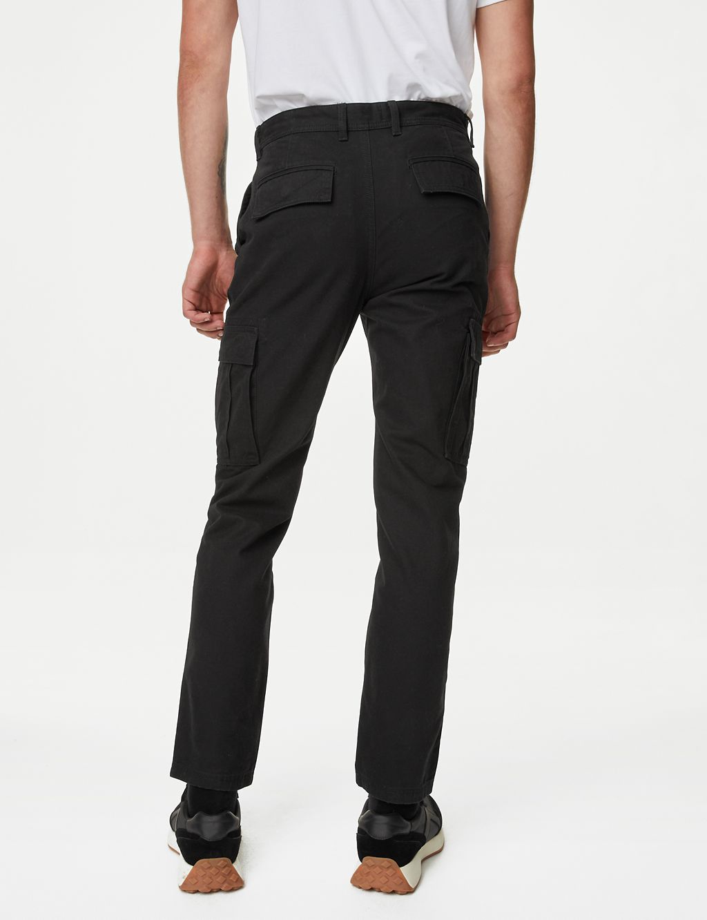 Tapered Fit Pure Cotton Cargo Trousers | M&S Collection | M&S