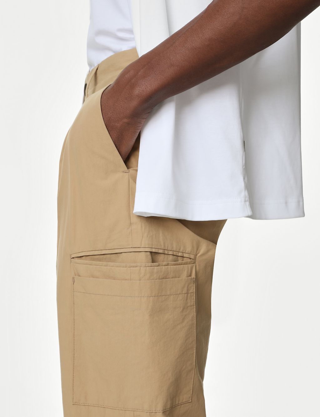 Tapered Fit Pure Cotton Cargo Trousers 7 of 7