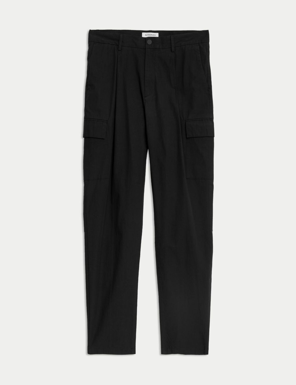 Tapered Fit Pure Cotton Cargo Trousers 1 of 6