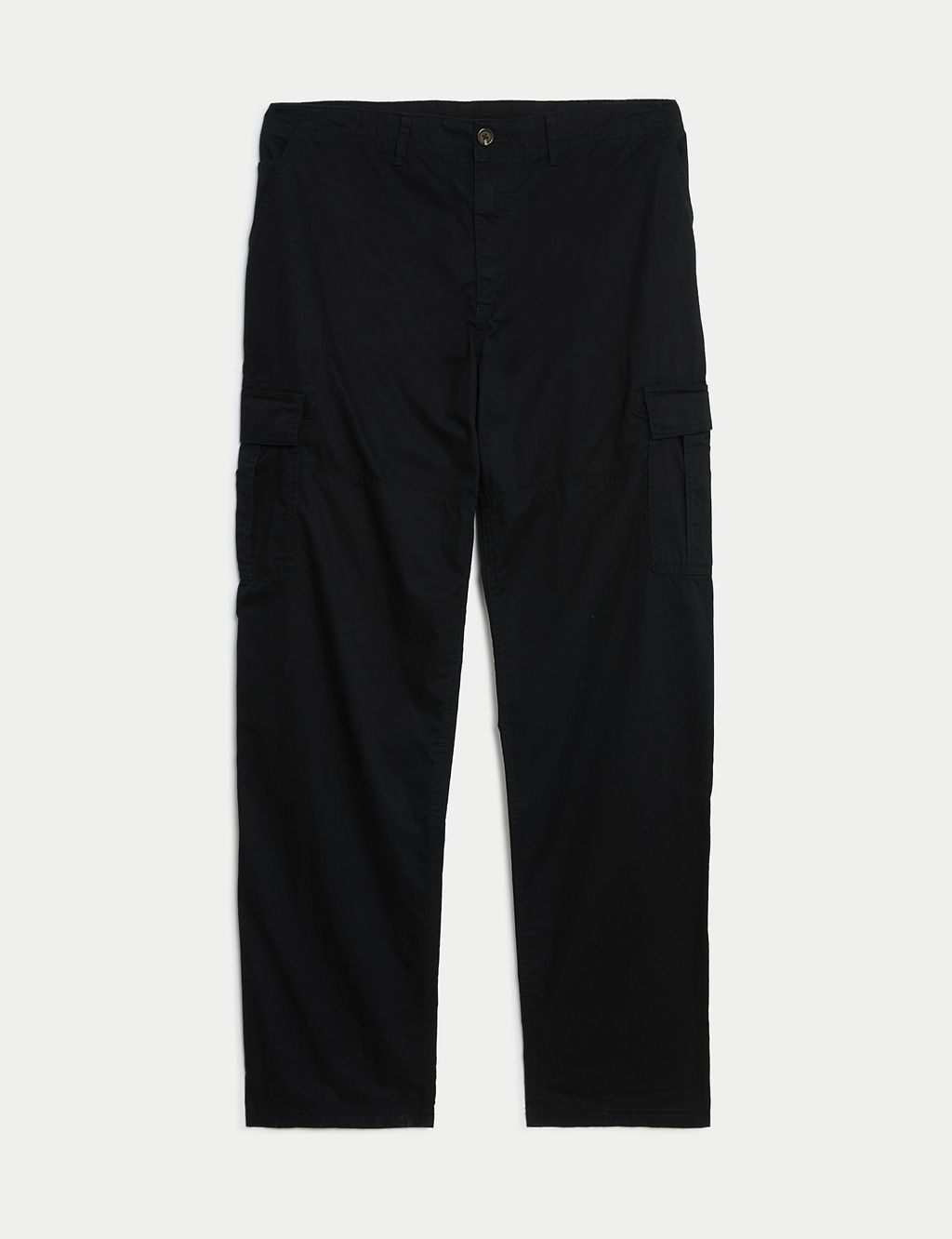 Tapered Fit Pure Cotton Lightweight Cargo Trousers 1 of 6