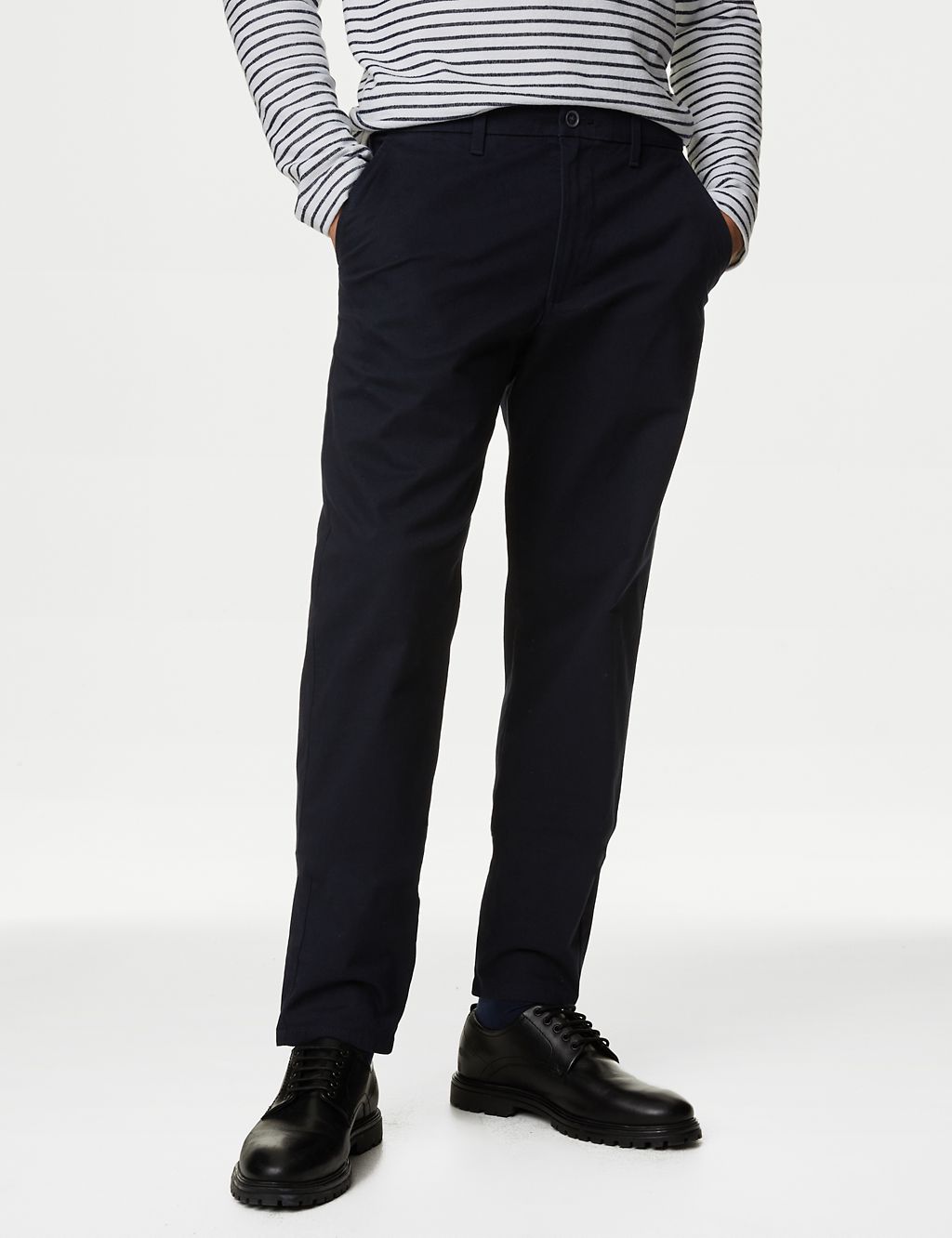 Tapered Fit Stretch Chinos 3 of 5