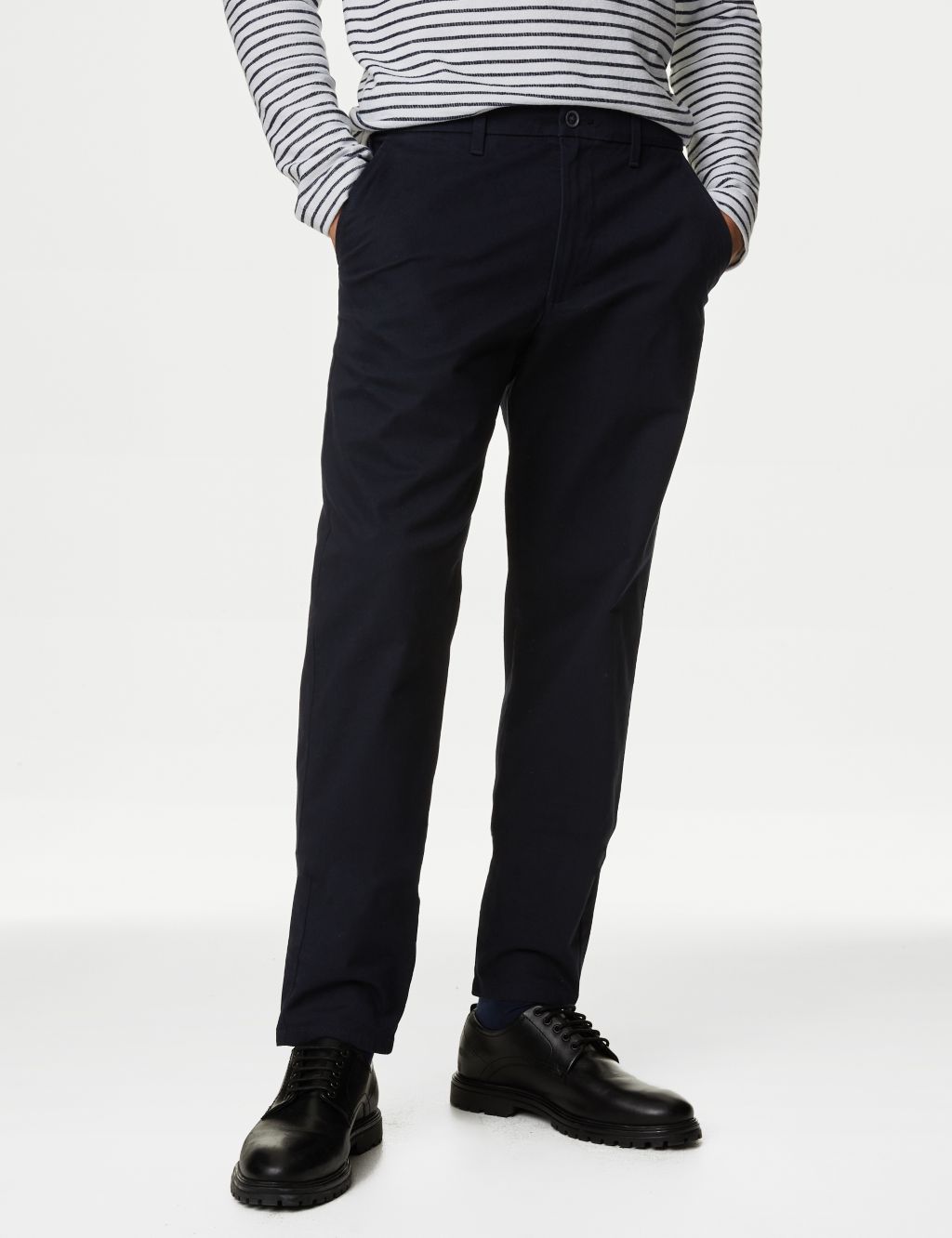 Tapered Fit Stretch Chinos 3 of 5