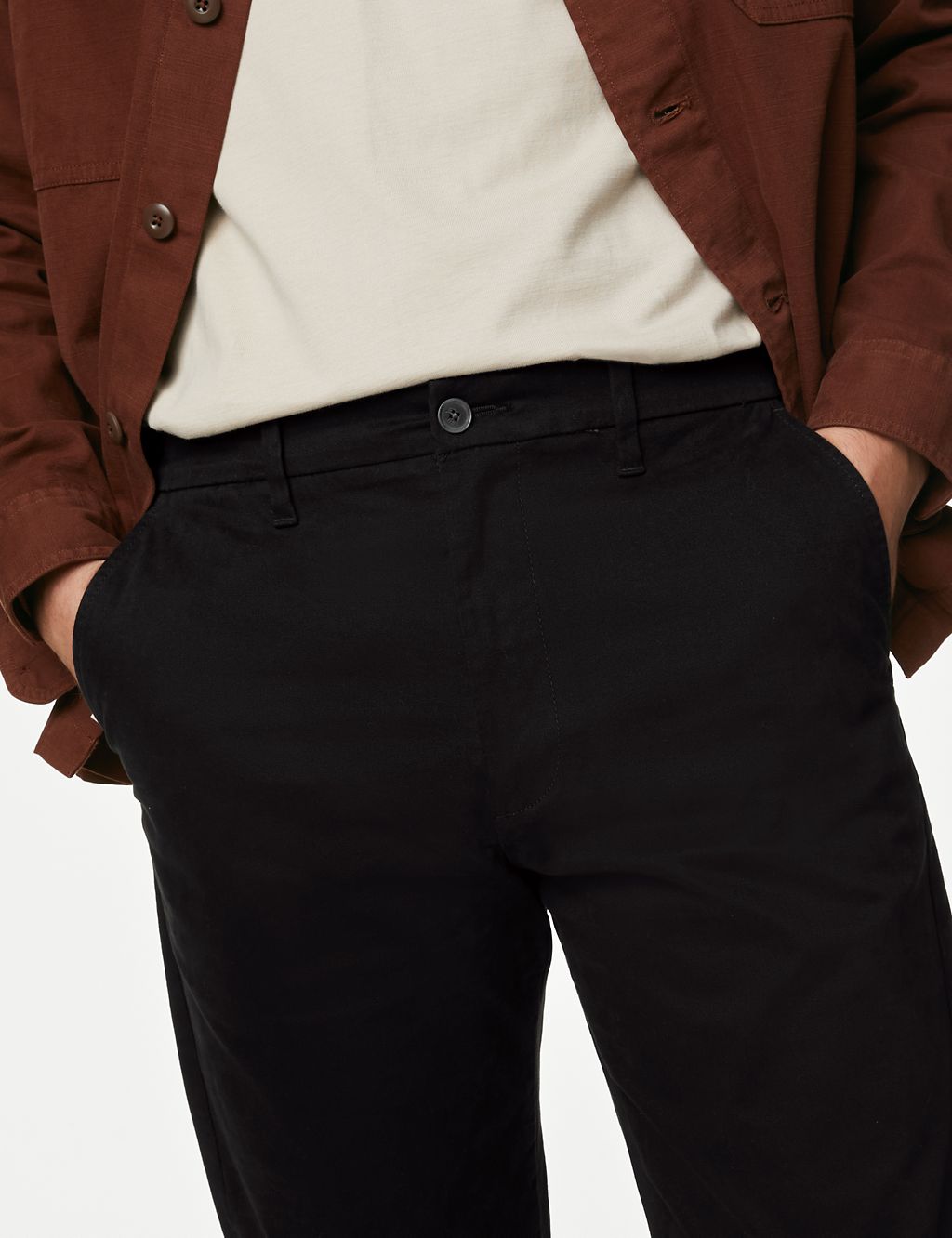 Tapered Fit Stretch Chinos 4 of 5