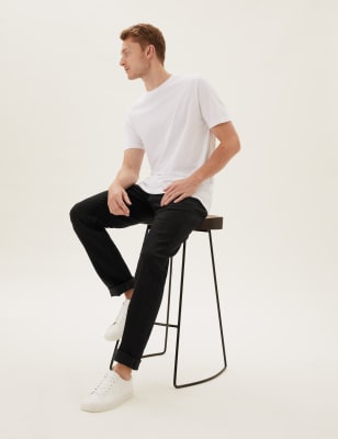 m&s tapered jeans