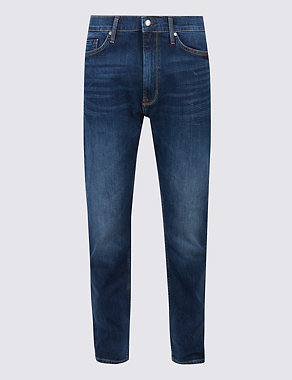 Tapered Fit Stretch Jeans Image 2 of 6