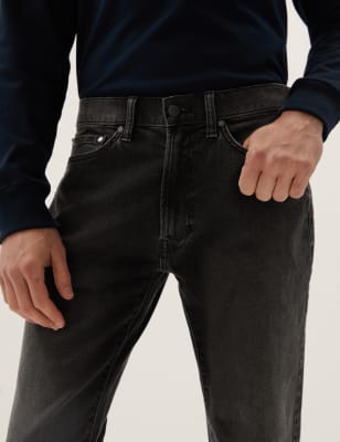 marks and spencer tapered jeans