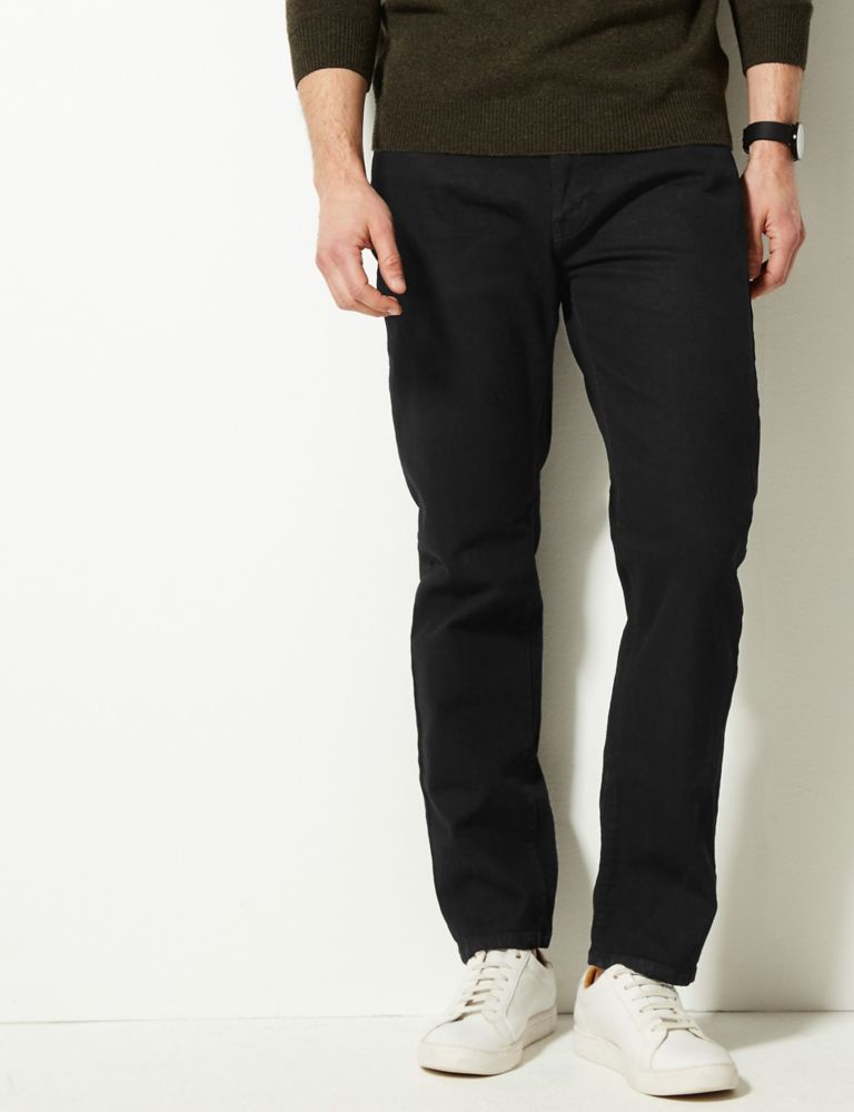 Tapered Fit Stretch Jeans with Stormwear™ 3 of 6