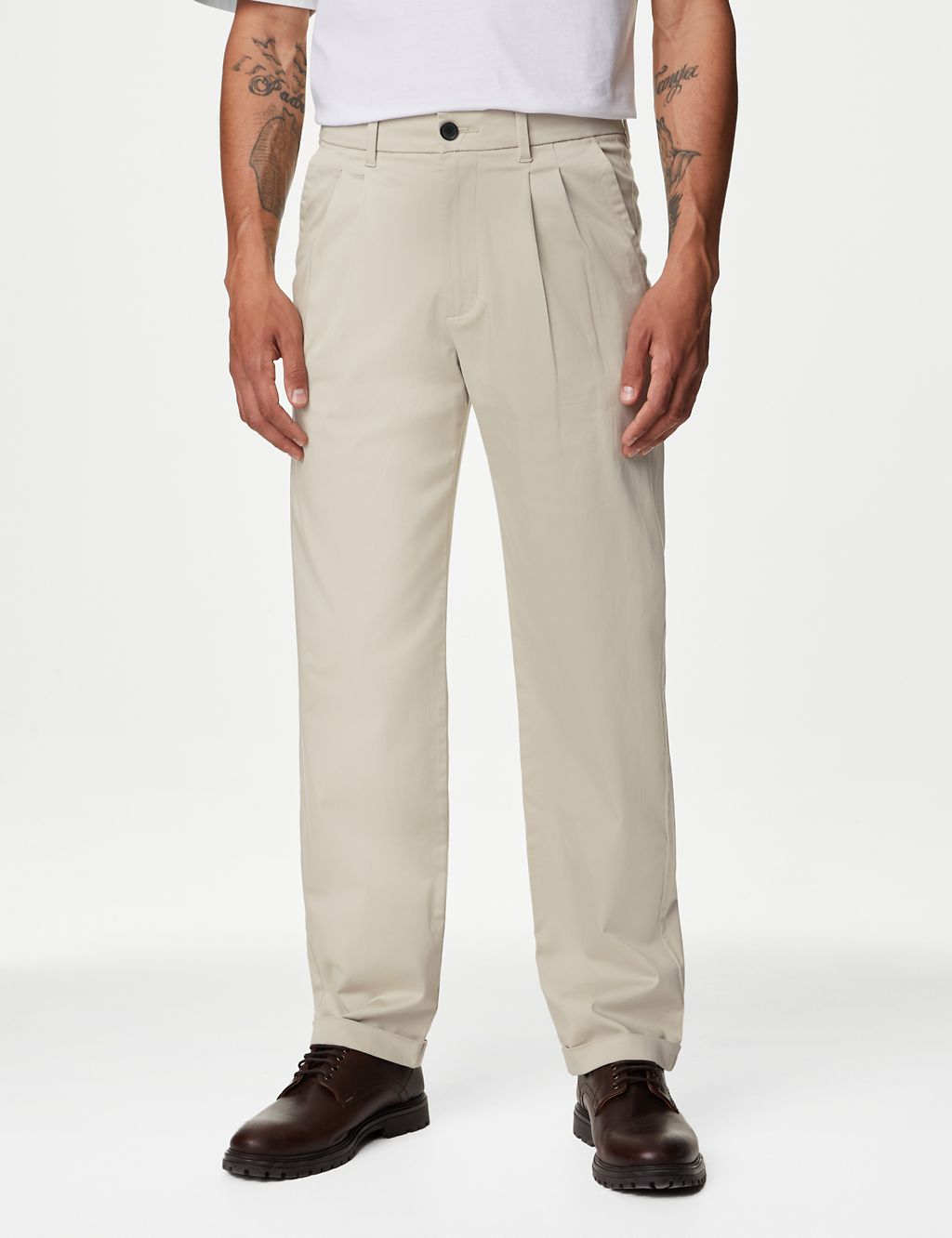 Tapered Fit Twin Pleat Chinos 2 of 6