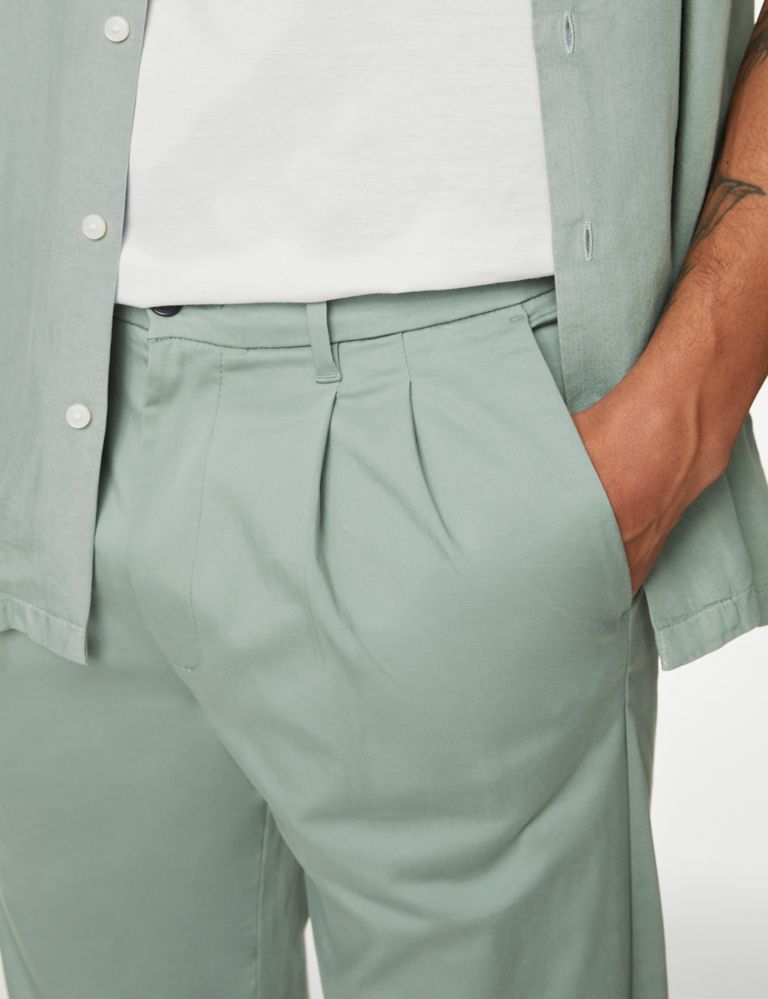Tapered Fit Twin Pleat Chinos 5 of 7
