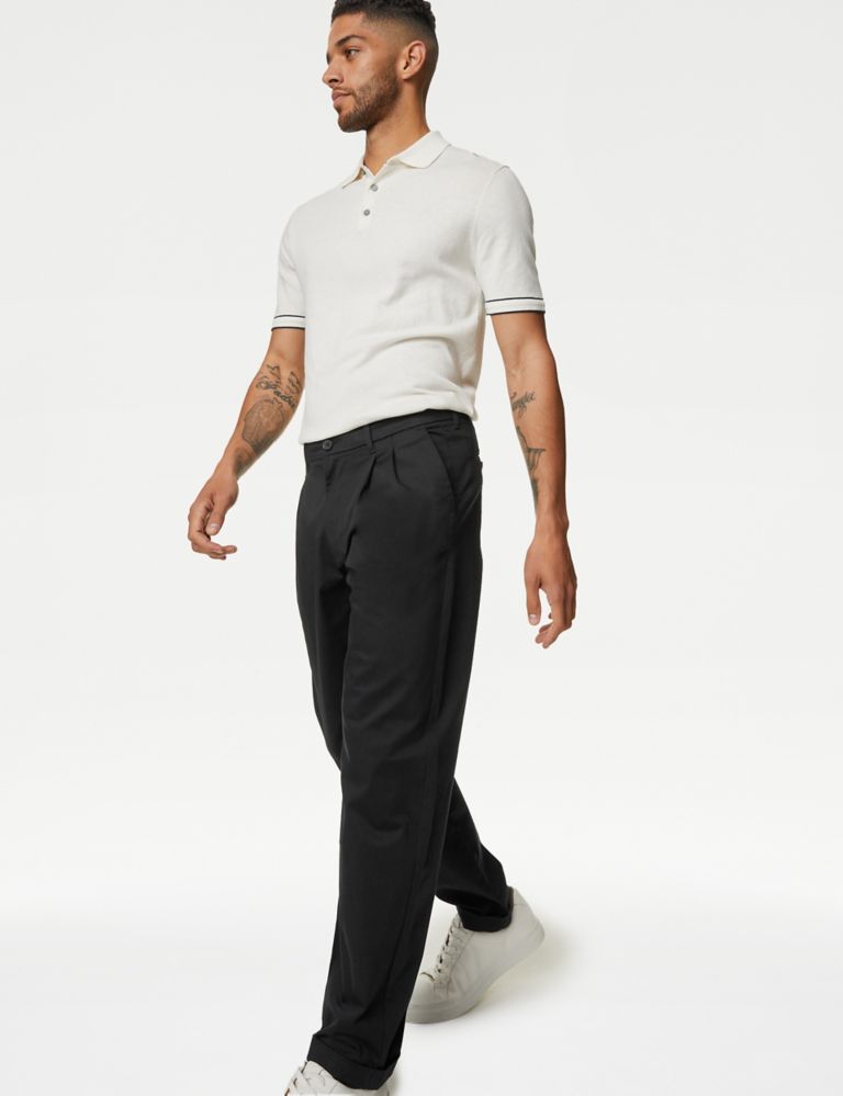 Tapered Fit Twin Pleat Chinos 5 of 6