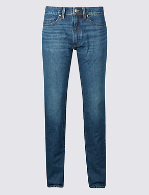 Tapered Fit Vertical Stretch Jeans Image 2 of 8