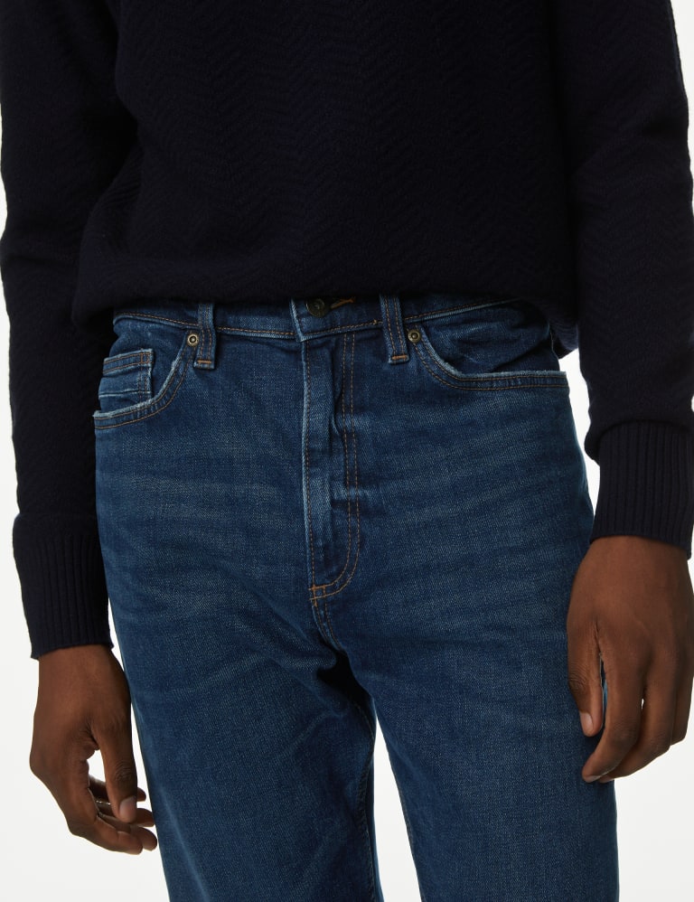 Marks and spencer tapered jeans online