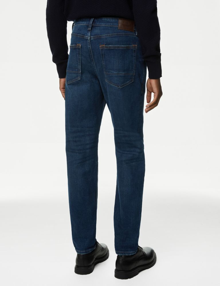 Tapered Fit Vintage Wash Stretch Jeans | M&S Collection | M&S