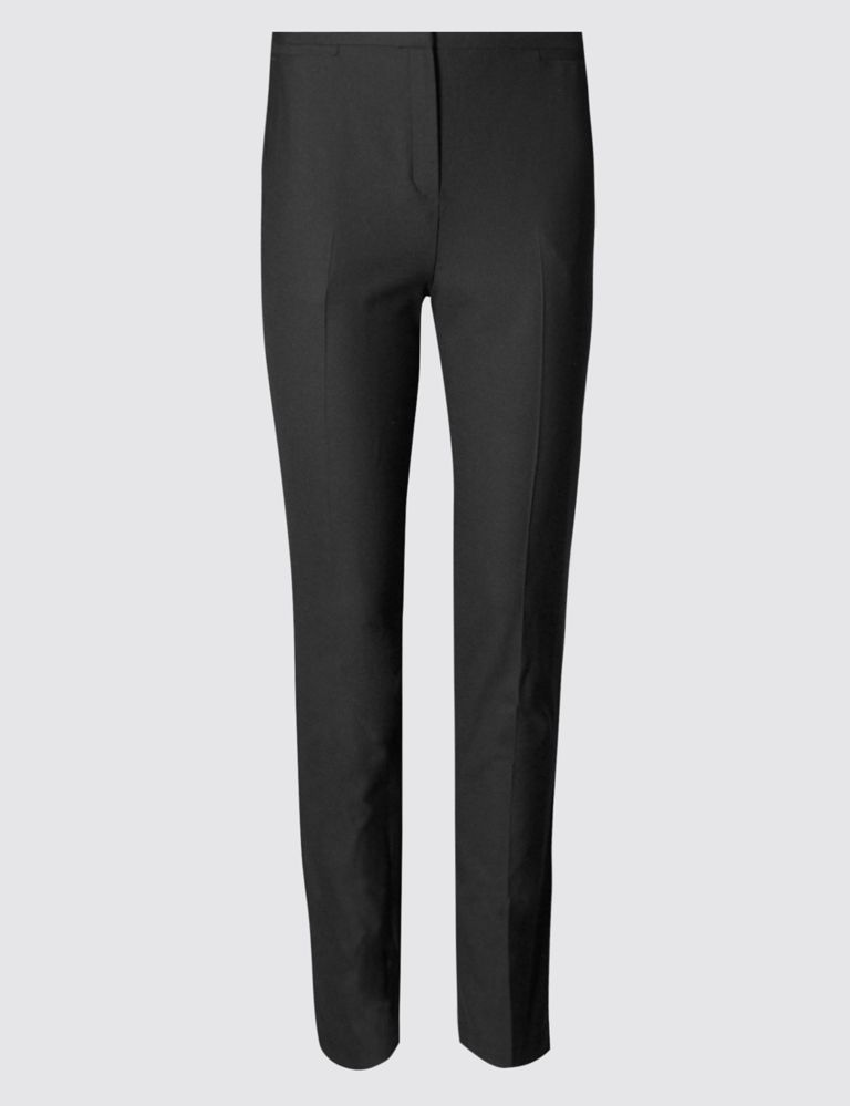 Tapered Leg Trousers with Merino Wool & Silk 3 of 4