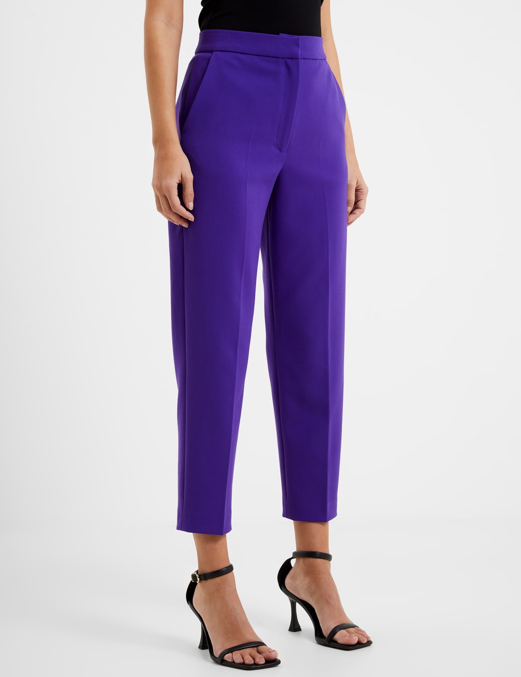 Purple high 2025 waisted trousers