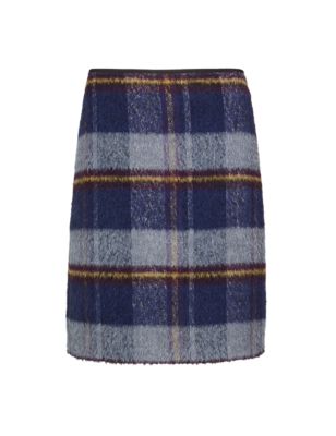 Tartan Check Mini Skirt with Wool | M&S Collection | M&S