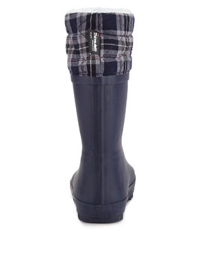 Tartan Cuff Welly Boots with Thinsulate™ Image 2 of 5
