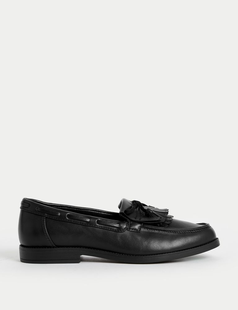Tassel Bow Flat Loafers 1 of 3