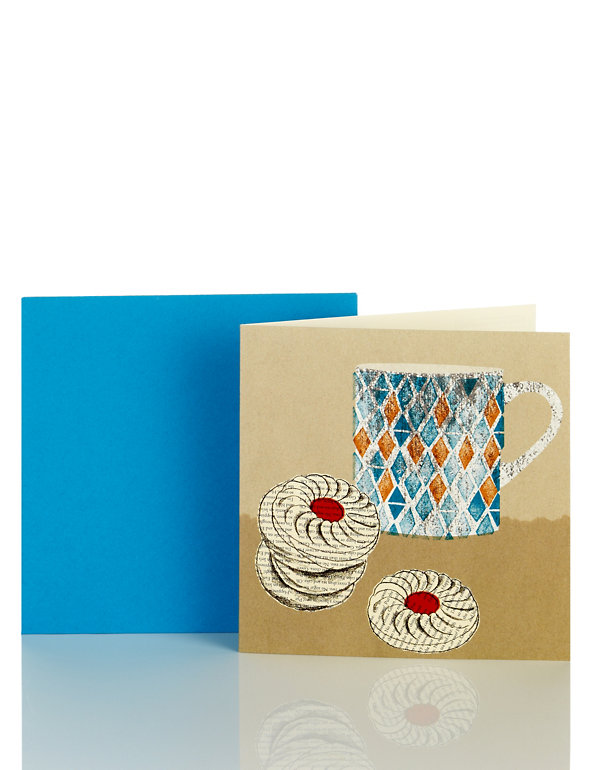 Tea & Biscuits Blank Card Image 1 of 1