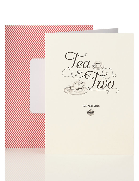 Tea for Two Vintage Style Card Image 1 of 2