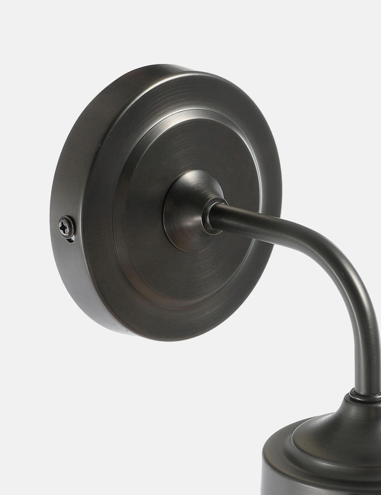 Black teardrop metal wall sconce deals