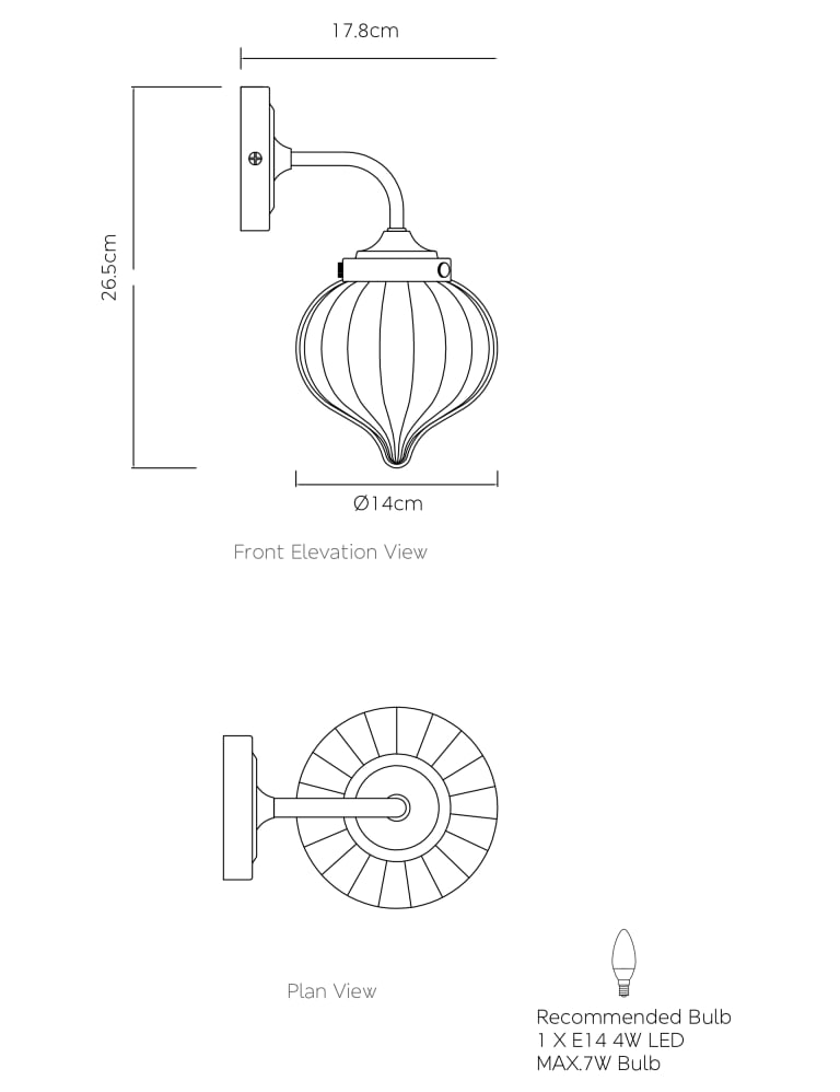 Teardrop Wall Light 6 of 7