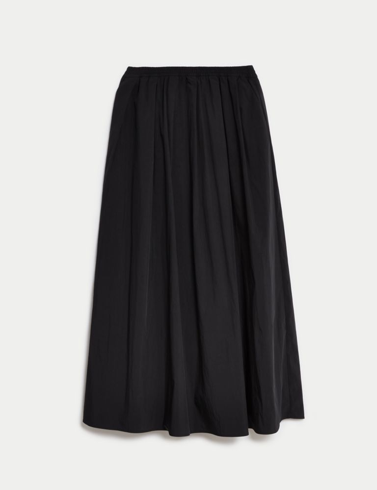 Technical Fabric Maxi A-Line Skirt 2 of 6