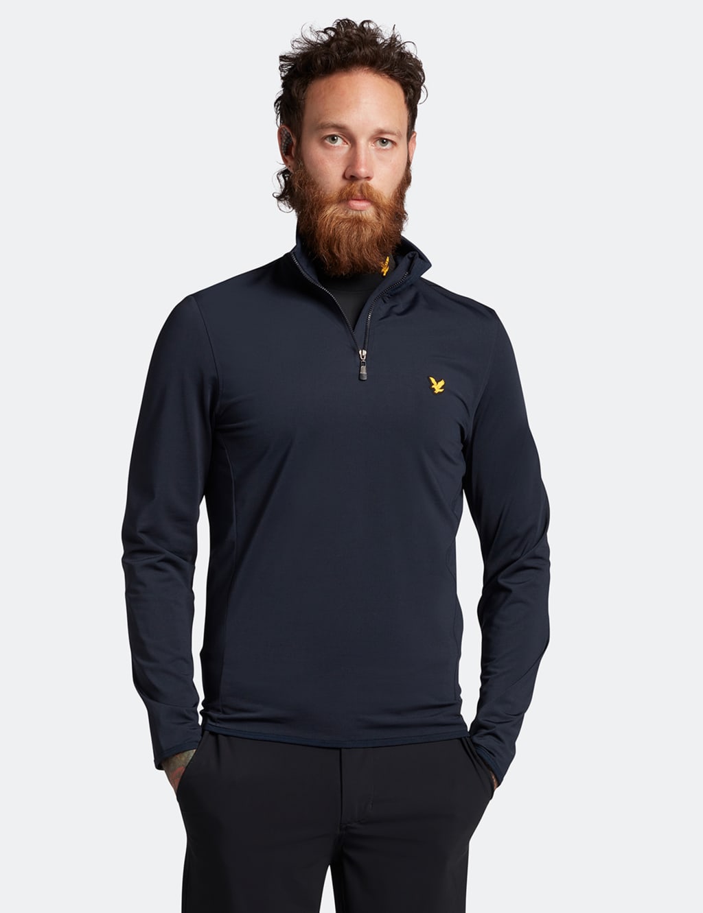 Lyle and scott half zip jumper clearance