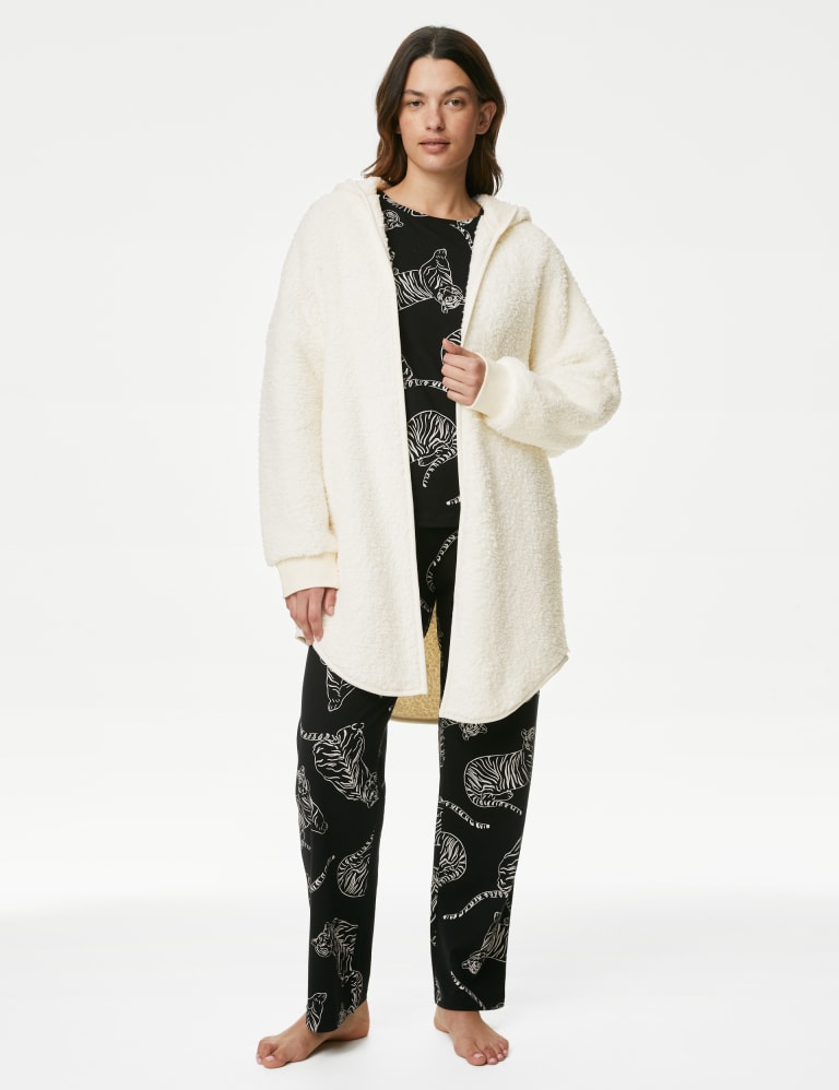 Teddy top fleece cardigan